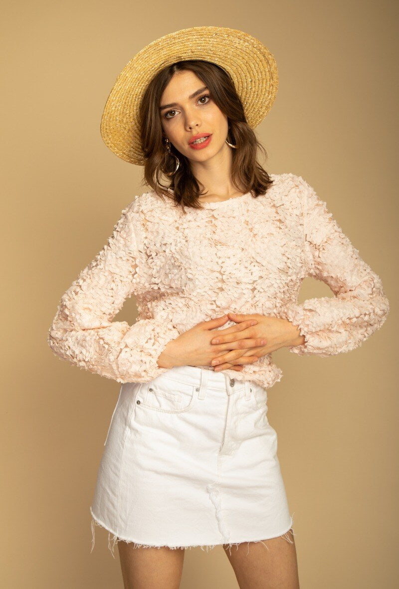 BLUZA ROZETA EKRU