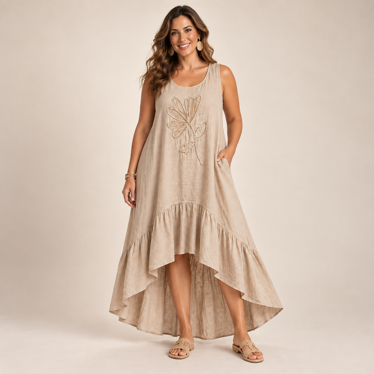 botun-boho-duga-lanena-haljina-7543 – nova fotografija 2