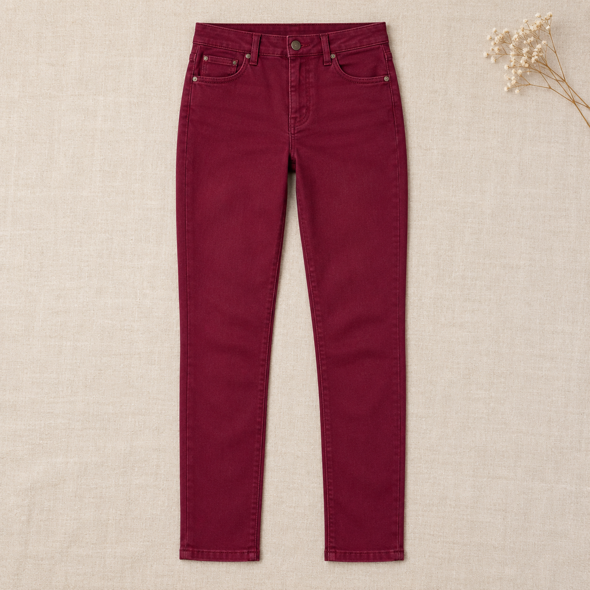 botun-bordo-traperice-ravnog-kroja-h6972 – nova fotografija 3