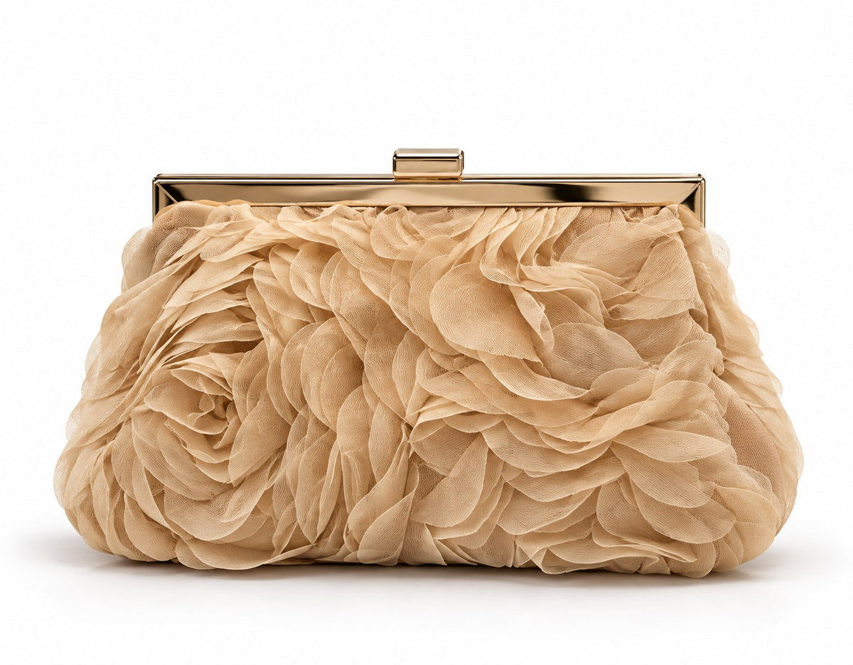 Clutch torba s teksturom ruža – prikaz 1