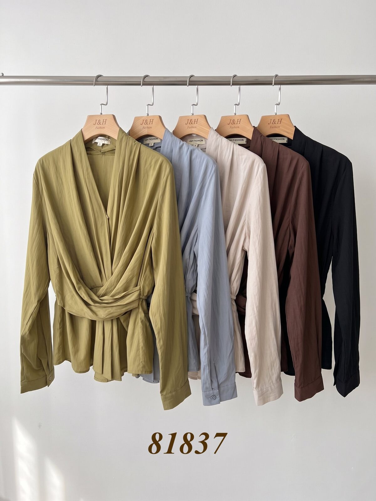 Bluza s naglašenim strukom – Bež, prikaz 2