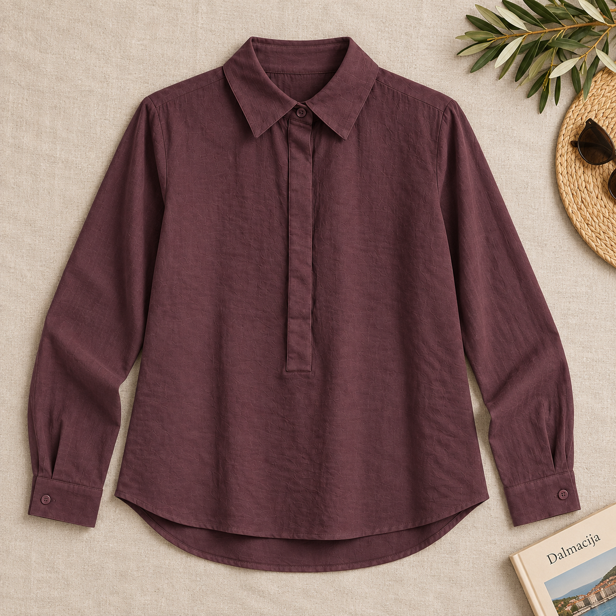Bordo polo majica dugih rukava – LC260471