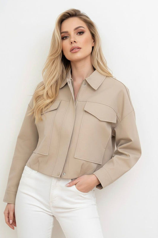 KRATKA JAKNA/TAUPE